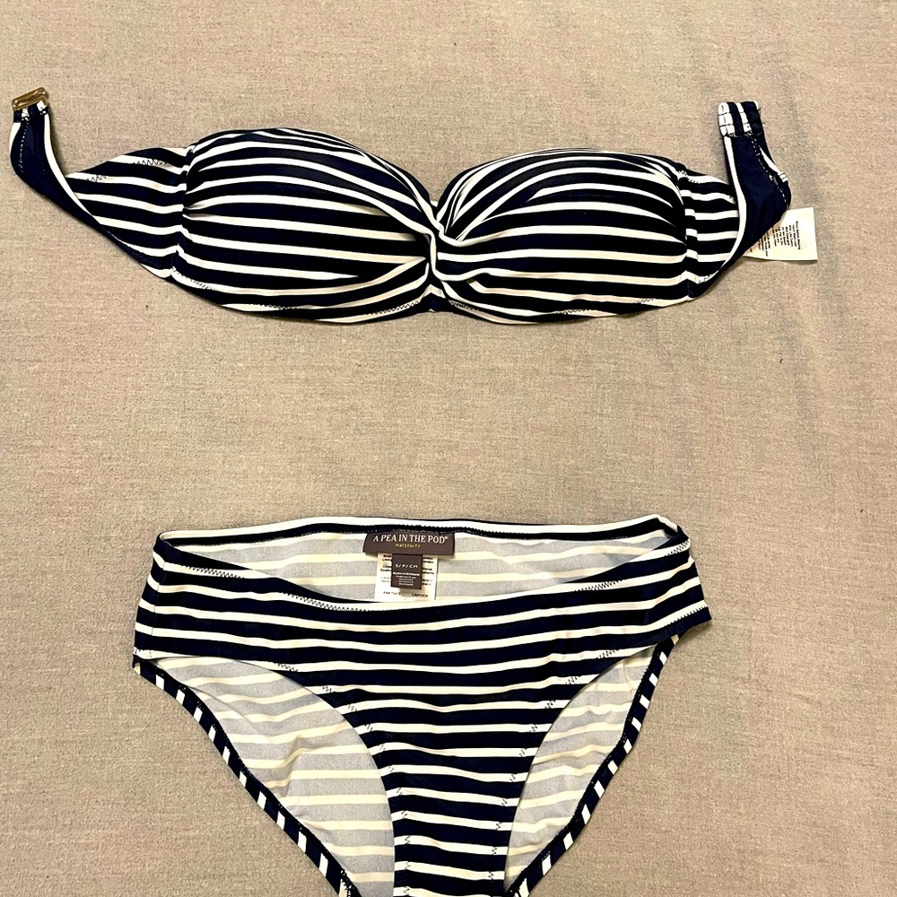 3 piece ‘A pea in the pod’ maternity bikini/tankini